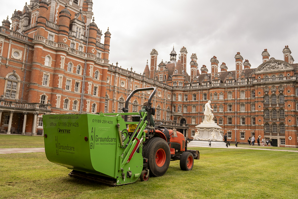 University grounds being looked after.